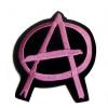 Patch de lipit anarchy logo roz