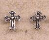Cercei mici de argint o502 cruce gotica
