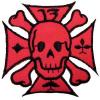13+iron cross rosu+craniu pirat