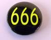 Insigna mica neagru cu galben 666
