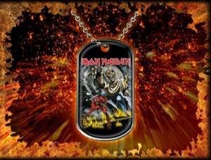 Iron Maiden Dog Tag Number Of The Beast