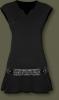 Pl255 - f studwaist vscs dress blk