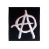 Anarchy logo alb dreptunghiular model2