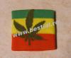 Manseta Cannabis oliv pe steag Jamaican (TRS)
