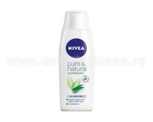 Nivea lapte demachiat Pure &amp; Natural 200ml