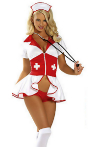Costum de asistenta Pin Up
