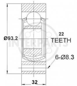 Cap planetara  Volvo 340