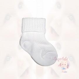 Ciorapei albi pentru bebelusi