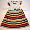 Rochie fetite cu dungi colorate 2 - rochite copii