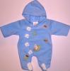 Salopeta bebe bleu cu ursulet -  haine