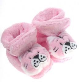 Botosei roz pentru bebelusi in forma de animalut