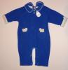 Salopeta albastra cu ratuste  - haine bebe