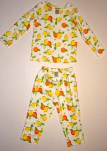 Pijama cu lamai si portocale - Hainute Bebelusi