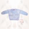 Pulover bleu cu nasturi - hainute bebelusi