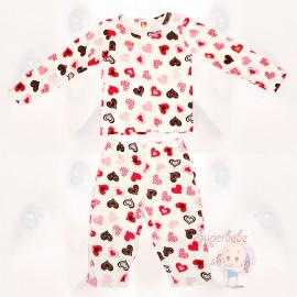 Pijama - cu inimioare - Hainute Copii