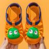 Papuci portocalii tip sandaluta din cauciuc pentru copii - Dino
