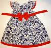 Rochie - trandafiri albastri -