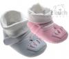 Pantofiori pentru bebelusi cu ciorapel