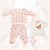 Pijama bebe - cu floricele - hainute bebelusi