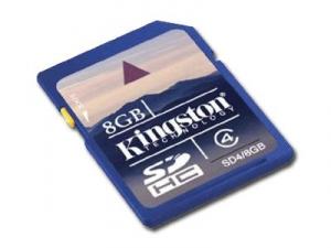 KINGSTON Memory ( flash cards ) 8GB SD Card High Capacity