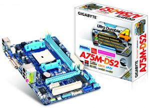 Placa de baza GIGABYTE  Desktop AMD A75 SFM1 GA-A75M-DS2