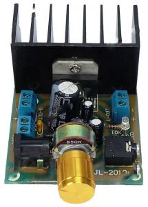 Amplificator audio, stereo - cu potentiometru volum