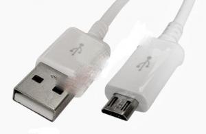 Cablu date USB A tata - micro USB tata - alb