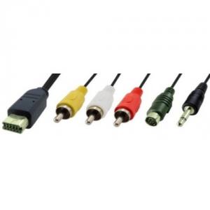 Cablu date 5 pini - 3xRCA, S-video 4pini, jack 3.5 tata - 1.5 m