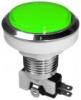 Comutator fara retinere cu LED - 65x45 mm - verde