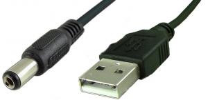 Cablu USB A tata - jack c.c. 2.1x5.5x11 mm tata  - 1.5 m