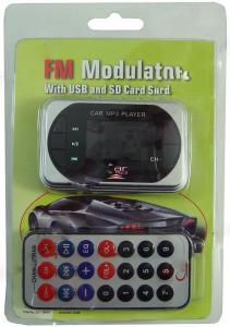 Modulator FM cu telecomanda slot micro SD si USB