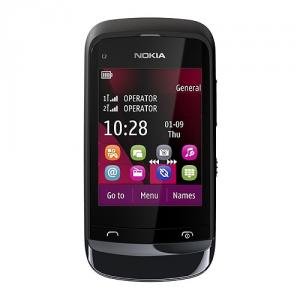 Telefon mobil Nokia C2-03 Dual SIM, Black