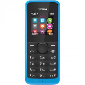 Telefon mobil Nokia 105, Cyan