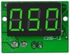 Ampermetru cu  afisaj digital cu led-uri 3 digiti 0…5A c.c. verde
