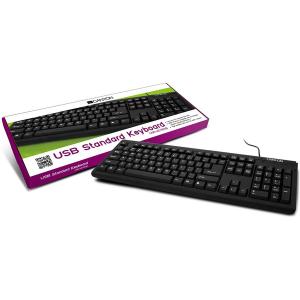Tastatura CANYON USB, Ultra thin, Black, Retail, 1-pk