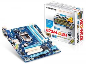 Placa de Baza GIGABYTE Desktop iB75 (S1155, DDR3, VGA,DVI, SATA III, SATA II, USB3.0, USB2.0,PS/2, LAN)