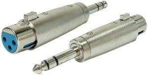 Adaptor  jack tata 6.3mm stereo - 3 pin XLR mama (metalic)
