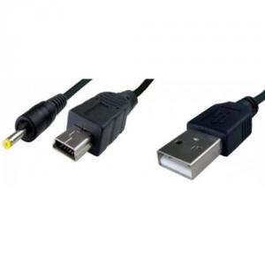 Cablu date mini USB jack c.c. 4mm - USB A tata