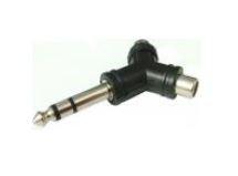 Adaptor jack tata 6.3 mm stereo - 2 x RCA mama (Y)