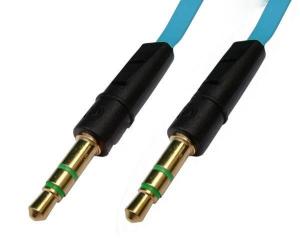 Cablu A/V jack tata 3.5mm 3 contacte - jack tata 3.5mm 3 contacte - albastru - 1.2 m