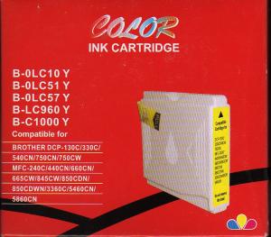 Cartus imprimanta Brother compatibil LC970Y, LC1000Y galben