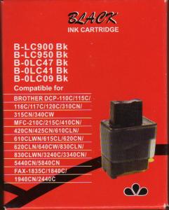Cartus inkjet Brother negru compatibil cu LC900, LC09, LC41, LC47, LC950