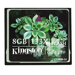 Card Compact Flash Kingston Elite Pro 133x 8 GB