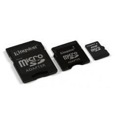 Card MicroSD Kingston 2 GB cu 2 adaptoare mini si SD