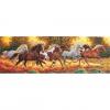 Puzzle 1000 piese panoramic - cai in galop - 31300 clementoni cl31300