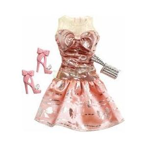 Rochie de seara Barbie Fashionistas - Roz + pantofi roz Mattel MTN8328-X7849 B3905206