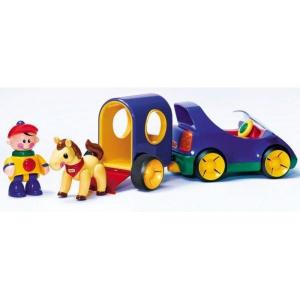 Masinuta Electronica cu Remorca si Calut First Friends Pony Club Tolo Toys 89910