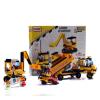 CUBIX Constructii: Camion si excavator, 274 buc, 4ani+