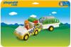 1.2.3 camion de safari cu rinocer playmobil pm6743