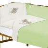 Lenjerie de pat cu 3 piese Puppy Green Ceba Baby 800-009-004 B3401859